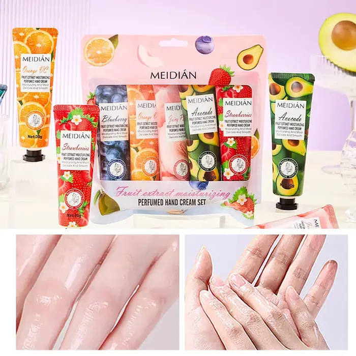 Meidian Fruit Fragrance Hand Cream Pack de 5 en boîte