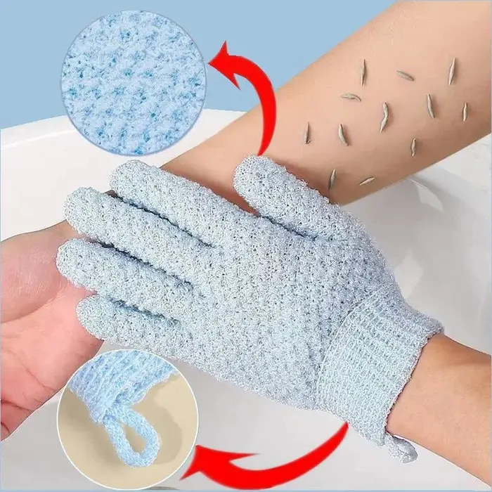 Serviette à friction gants de douche à cinq doigts