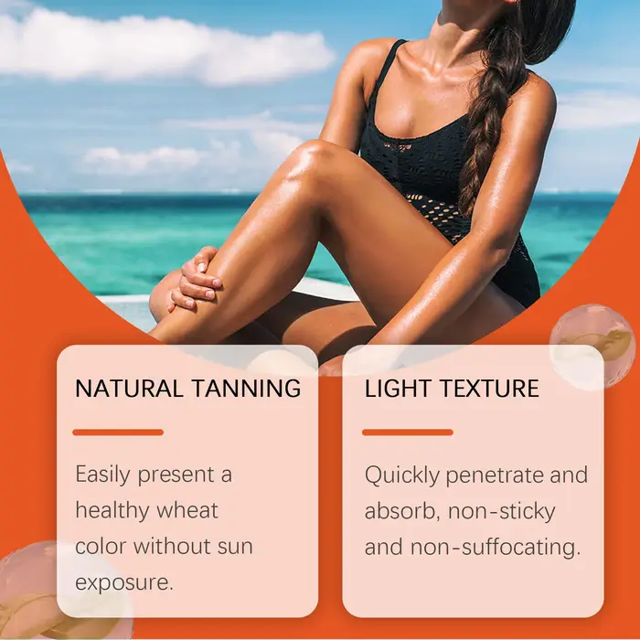 Lotion de bronzage sans soleil