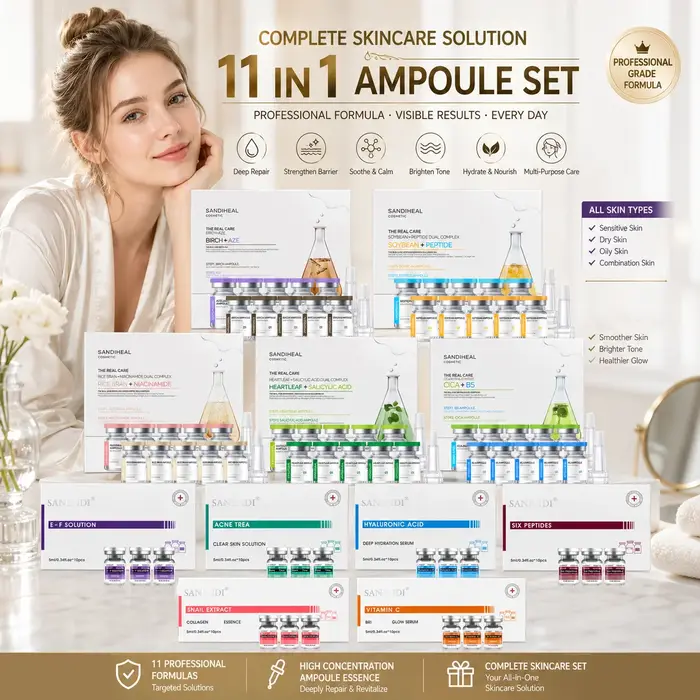 Ensemble de soins de la peau coréen multifonctionnel AQUA HA