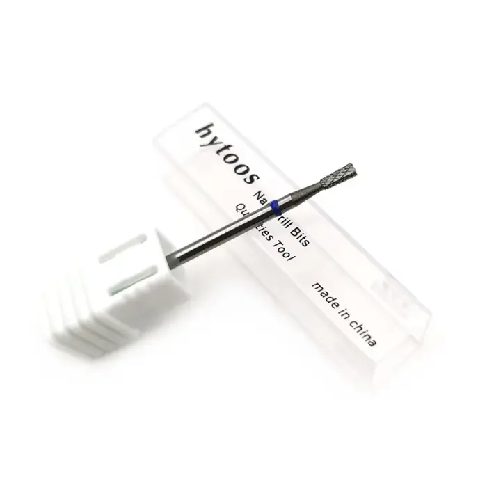 HYTOOS forets coniques inversés (coupe R) foret à ongles en carbure 3/32 pour manucure cuticules pro