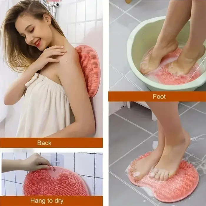Lavez la brosse pour les pieds