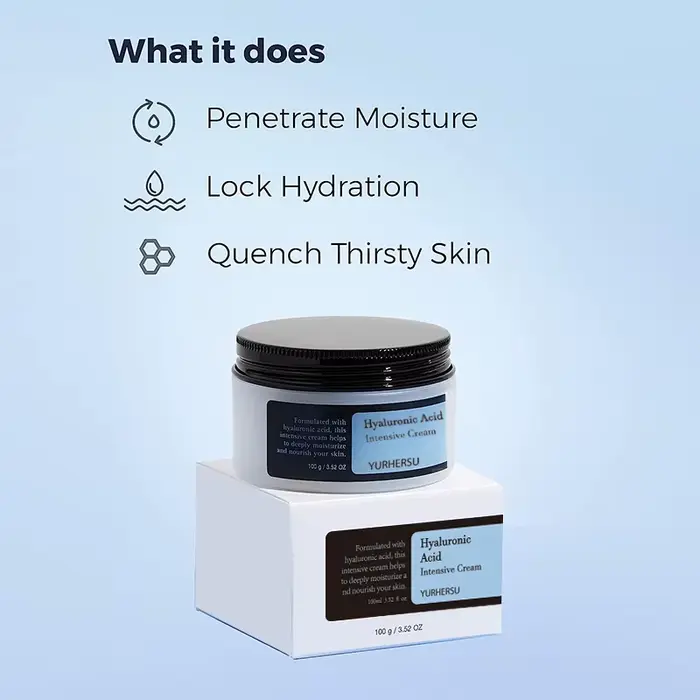 Crème visage à l'acide hyaluronique