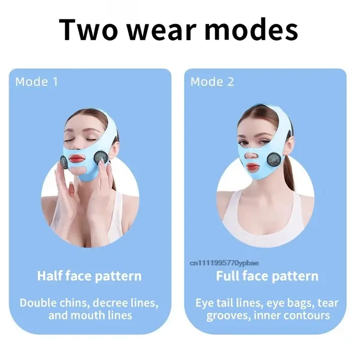 Appareil professionnel amincissant pour le visage avec micro-courant EMS - Masseur de contourment de la mâchoire pour