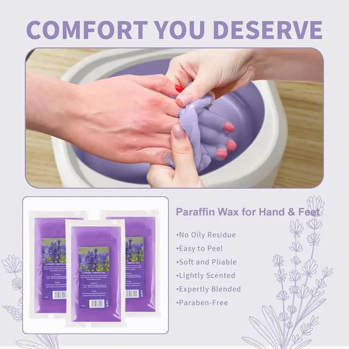 200g/450g cire de paraffine bain pour les mains masque hydratant