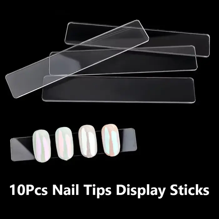 Boîte de rangement vide à pression sur les ongles, ensemble d'emballage pour faux ongles avec ruban 