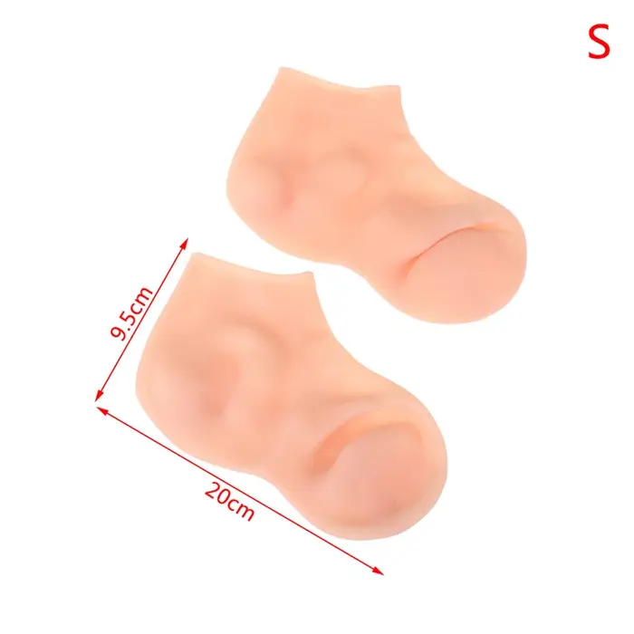 1 paire de chaussettes de soins des pieds et des mains, gants hydratants en Gel de Silicone, soins d