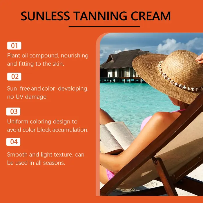 Lotion de bronzage sans soleil