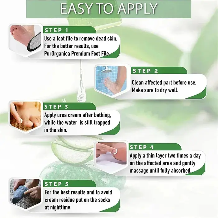Crème Anti-fissure à base de plantes pour les pieds