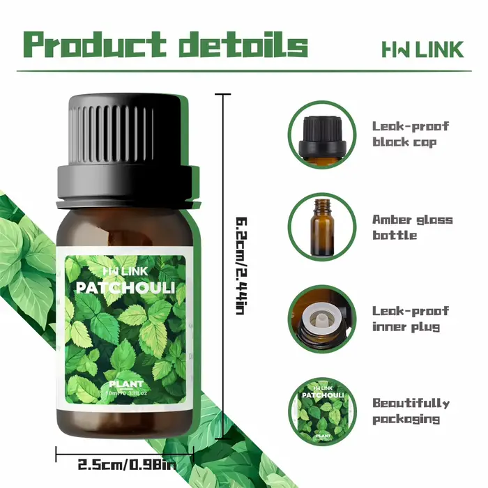 Huiles essentielles de patchouli 10 ml