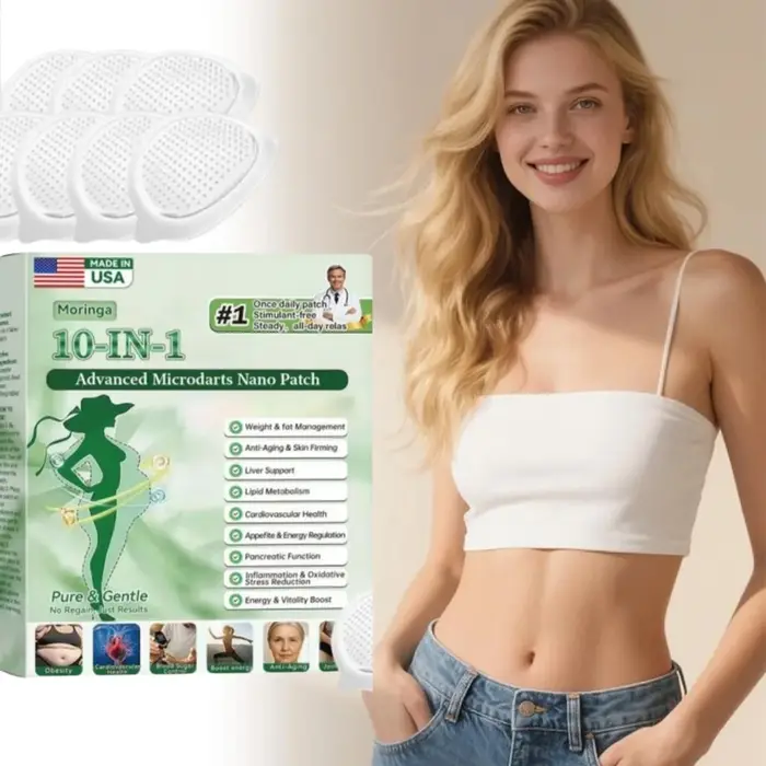 Patch Nano Micro-Aiguilles Avancé au Moringa ≤0.3mm Raffermissant Liftant Tonifiant Sculptant Hydratant Léger Unisexe