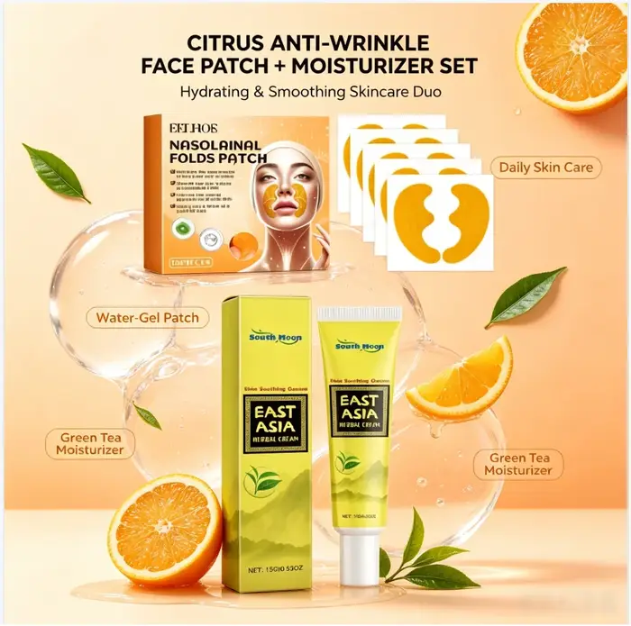 Kit de Soins Visage Anti-Rides pour les Plis Nasolabiaux et Crème Hydratante – Édition Spéciale Saison de Remise des