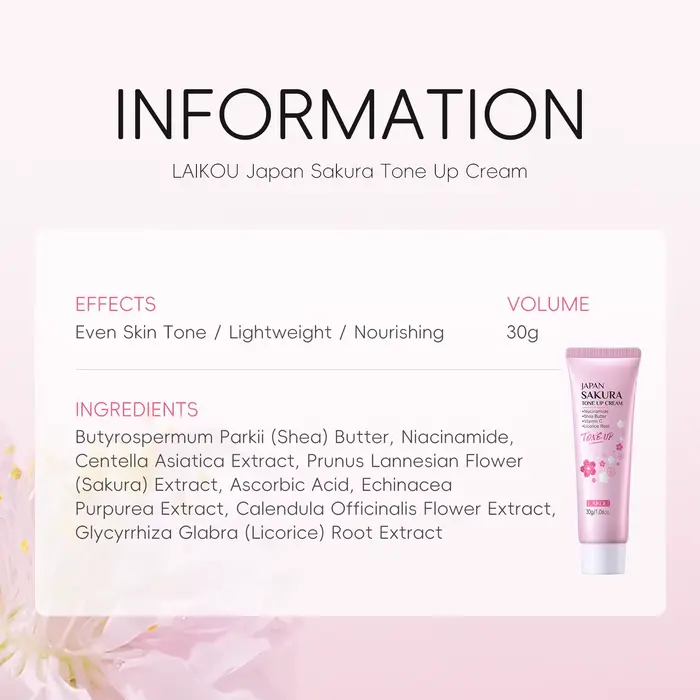 LAIKOU fleur de cerisier Suyan crème hydratante paresseux