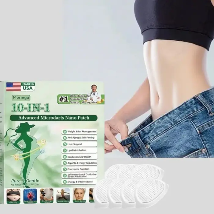 Patch Nano Micro-Aiguilles Avancé au Moringa ≤0.3mm Raffermissant Liftant Tonifiant Sculptant Hydratant Léger Unisexe