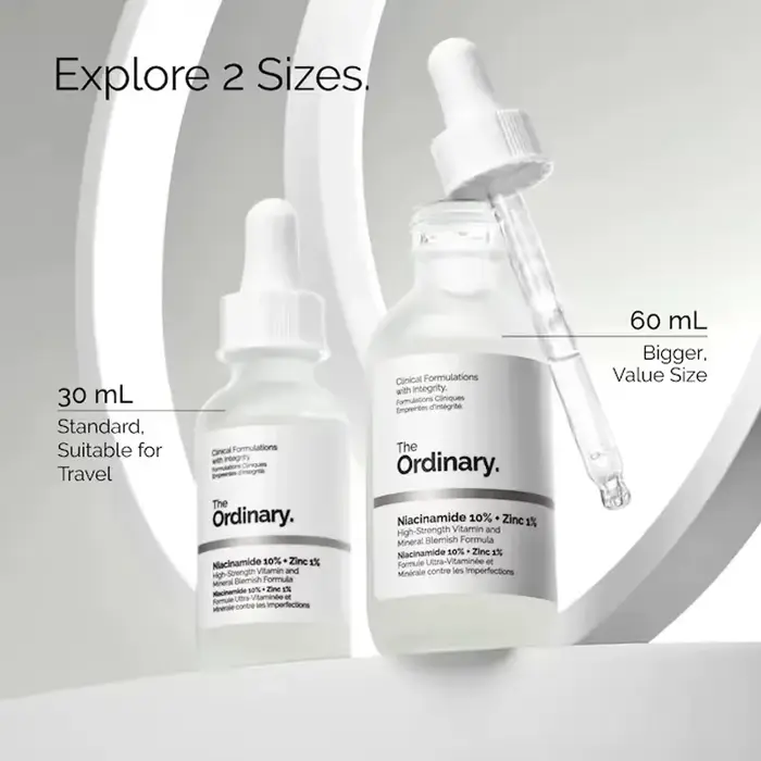 Sérum à la niacinamide 10% + zinc 1% 30 ml Contrôle du sébum Élimine l'acné et éclaircit les peaux grasses Exfoliant doux Essence à pores resserrés