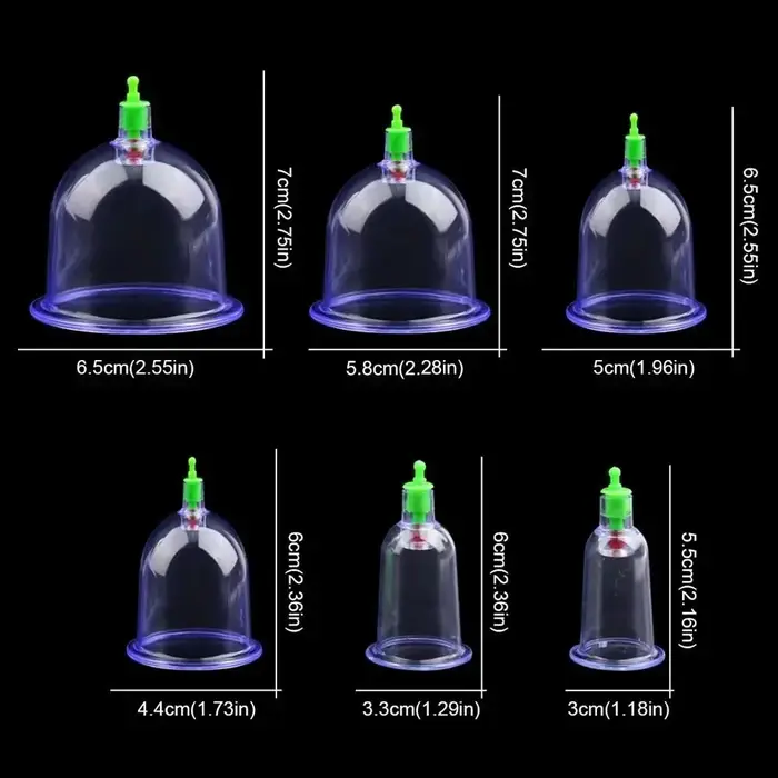 Lot de 8 ventouses anti-cellulite pour thérapie corporelle