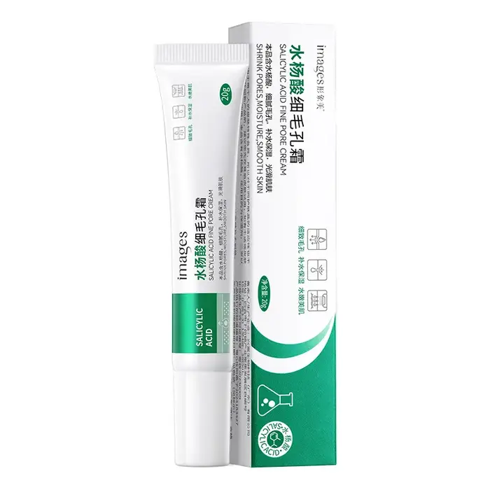 Crème de raffinage des Pores à l'acide salicylique, rétrécit les Pores, améliore le blanchiment, Ant