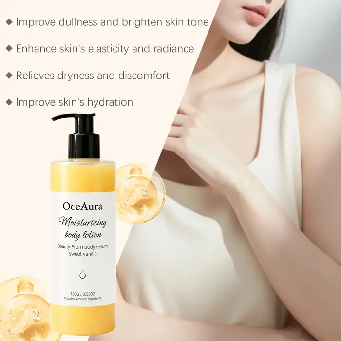 Lotion corporelle hydratante à la vanille avec extrait d'avocat