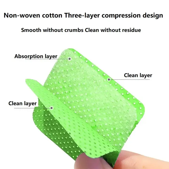 Lingettes pour ongles non pelucheuses, 300 pièces, équipement pour ongles, tampons en coton, serviet