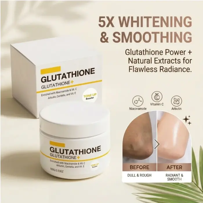 Gommage corporel au glutathion et au sel marin