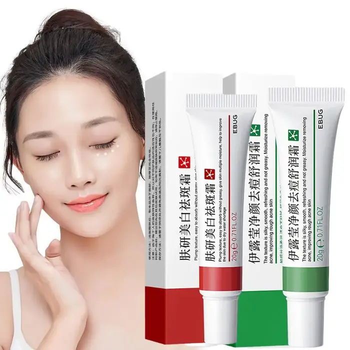 Duo de soins de la peau EBUG - Crème éclaircissante pour les taches brunes 20g +
