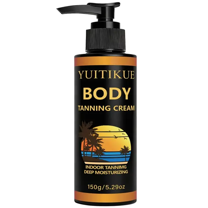 Crème bronzante pour le corps YUITIKUE, autobronzant d'intérieur, hydratation intense pour une peau 