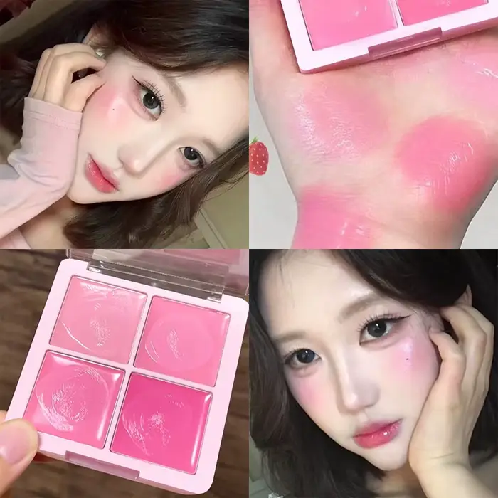 4 couleurs Blush crème naturel nu maquillage éclaircissant eau lumière pêche