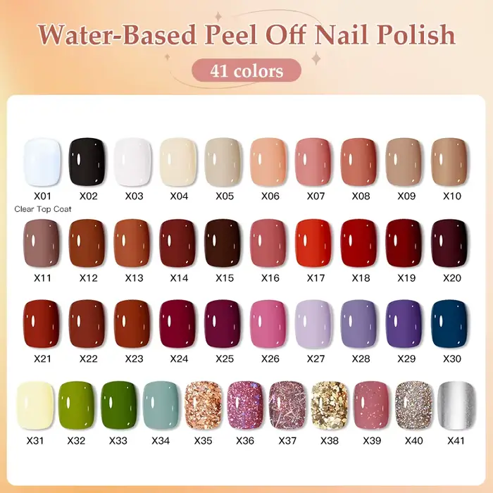 Vernis à ongles coloré à base d'eau, 10ml, pas besoin de lampe, rouge, rose, paillettes, Nail Art, t