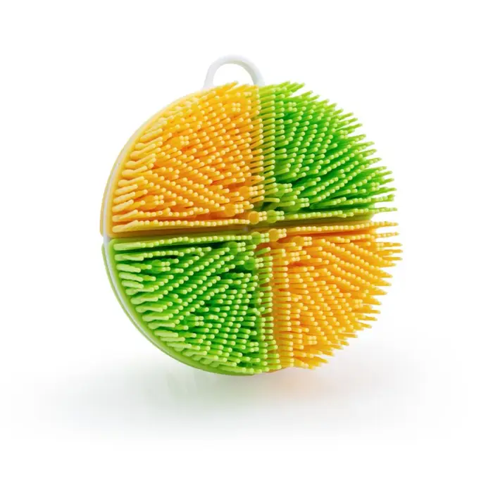 Épurateur de corps en Silicone, douche exfoliante douce, brosse de nettoyage du dos, facile à nettoy