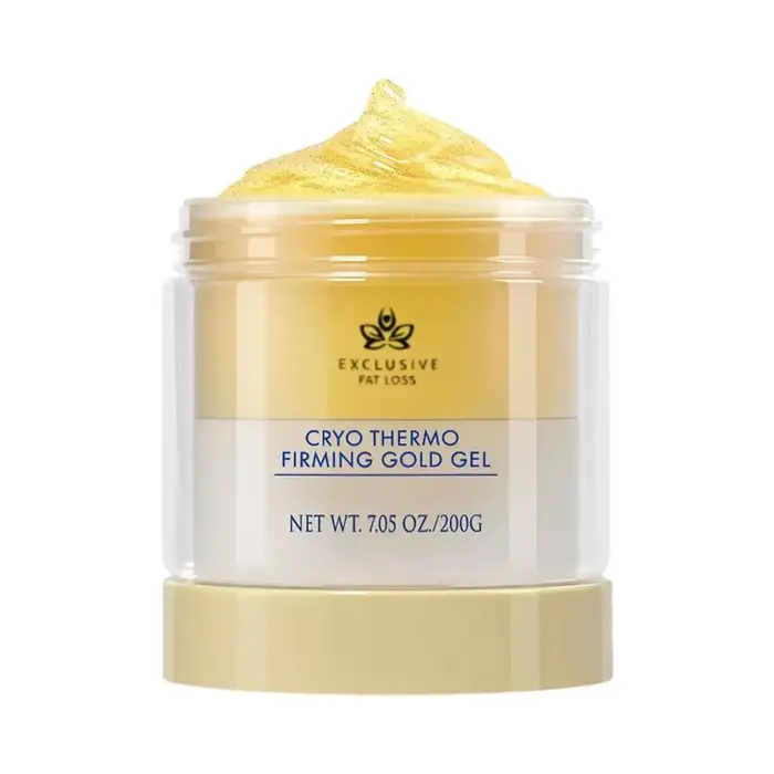 Gel Cryo Thermo Raffermissant Or, Crème Anti-Cellulite Raffermissante pour le Corps, pour Peaux Relâ