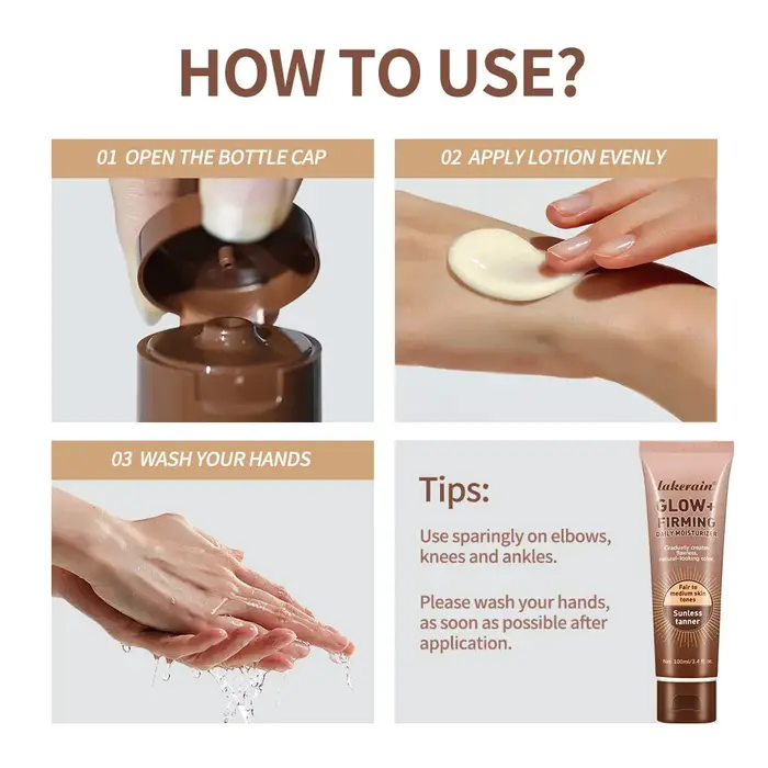 Lotion autobronzante, lotion bronzante sans soleil