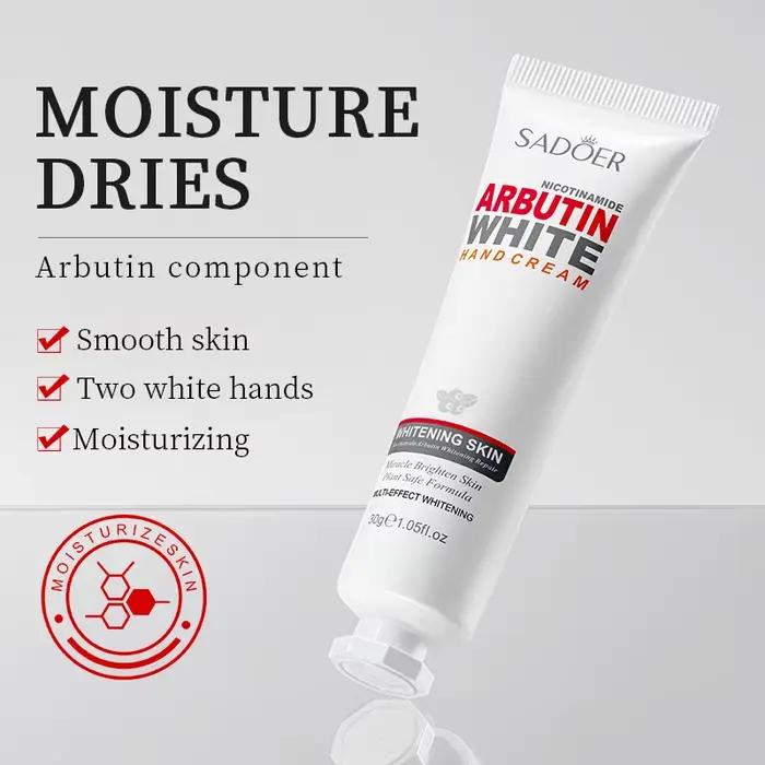 1/2 pièces SADOER Niacinamide arbutine crème pour les mains hydratant Non gras nourrissant Anti fissure sèche