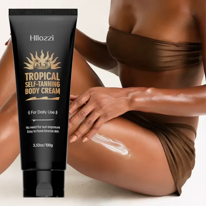 La lotion autobronzante peut être utilisée sur toutes les parties du visage et du corps pour hydrate et hydrater.