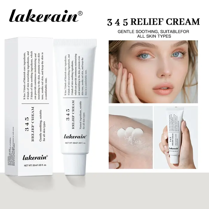 345 crème de soulagement adresse imperfections nourrir Anti- sucre Anti-oxydation soin apaisant Lifting du visage