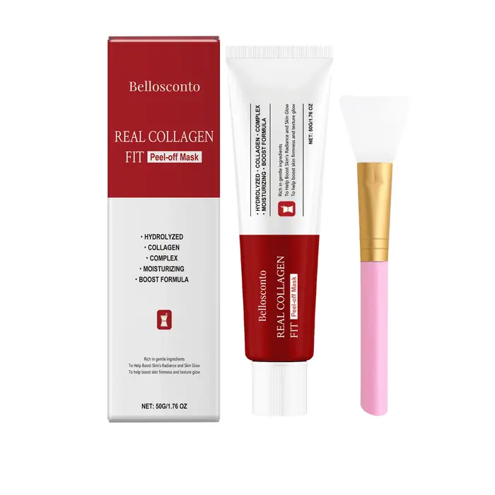 Masque Peel-Off au collagène : douceur, hydratant et hydratant, feuilles de peau translucide, nourri