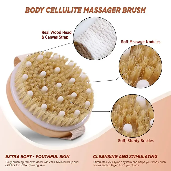 Brosse pour le corps pour peau sèche