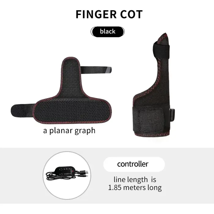Support de massage chauffant pour poignet et doigts, 3 réglages de température, soulagement des doul