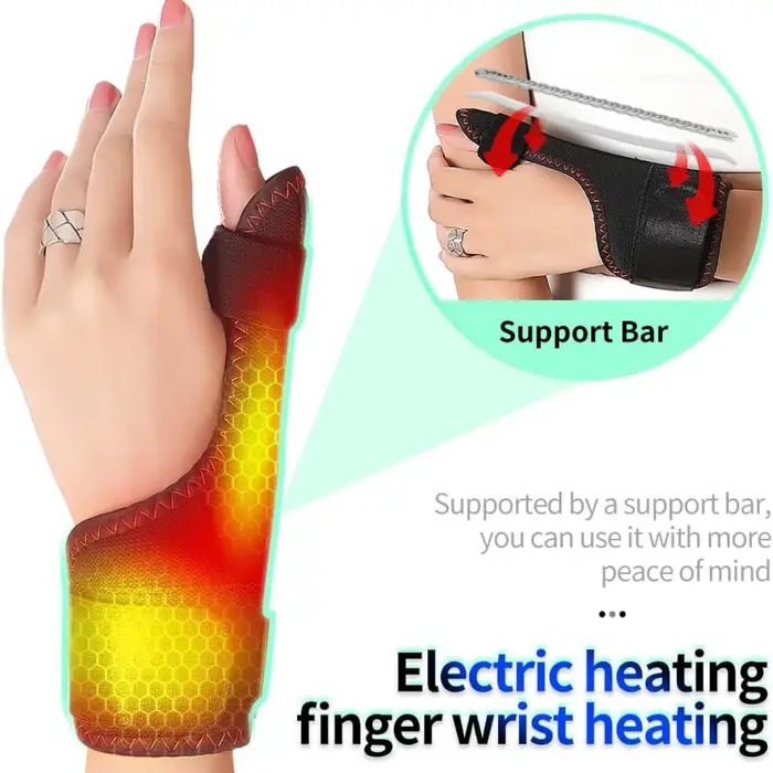 Support de massage chauffant pour poignet et doigts
