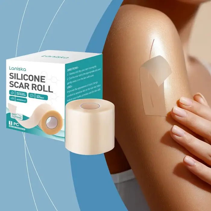 Rouleau hydrocolloïde de Patch de cicatrice de Silicone pour le soin des plaies pansements