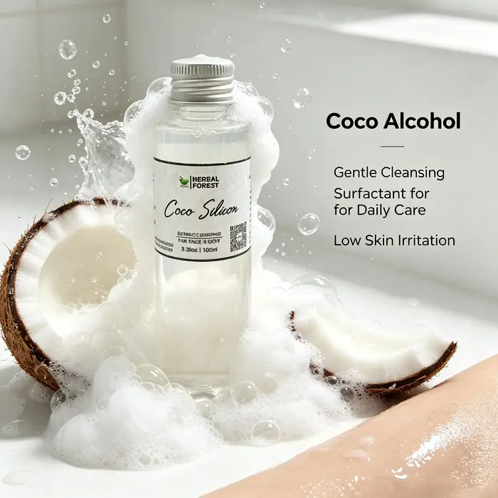 Huile de silicone naturelle pure, caprylate de coco, soin de la peau hydratant