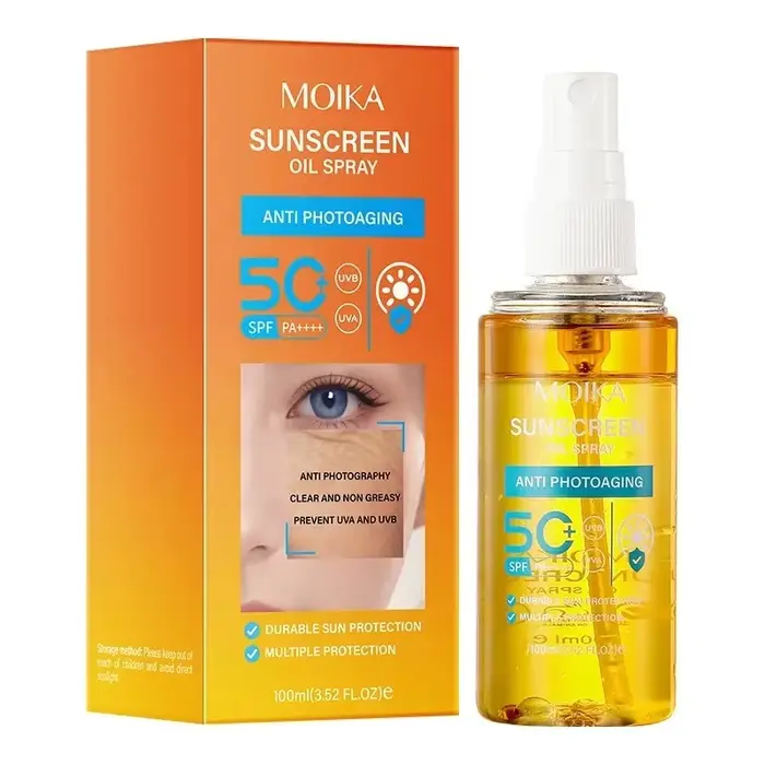 Spray solaire hydratant longue durée 100 ml, avec fonctions hydratantes et de protection UV, léger e