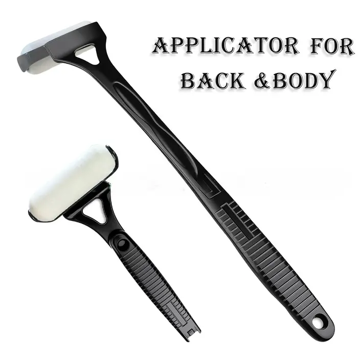 Applicateur de lotion auto-bronzante pour le dos, bâton applicateur portable à long manche pliable, 