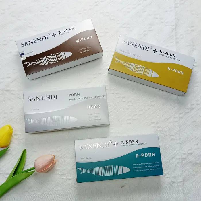 SANENDI PDRN Sérum ADN de Saumon Ampoule Lissante Solution Liquide Booster Capillaire Éclaircissant 