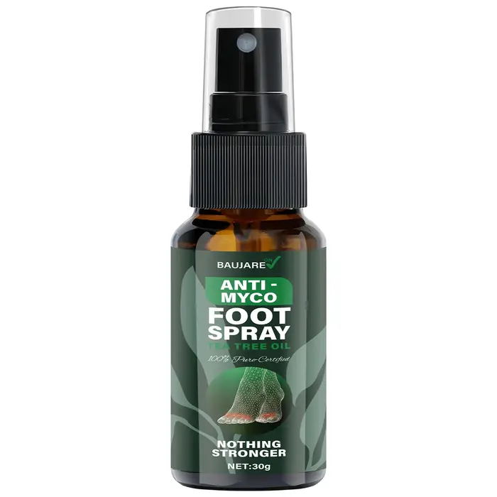 Spray pour les pieds anti-myco avec huile d'arbre à thé – Formule certifiée la plus forte à 100 % de