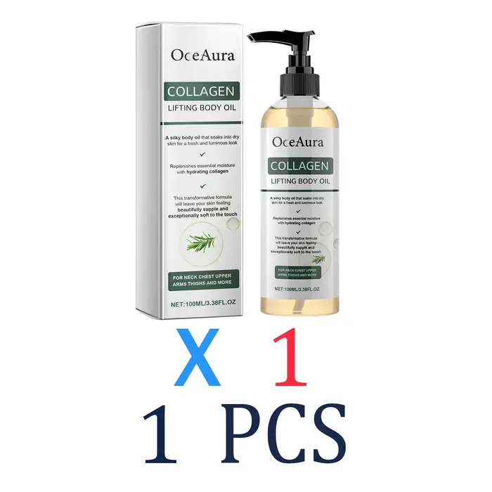 Huile corporelle au collagène, hydratation profonde, solution pour peaux sèches, hydratante sans gra