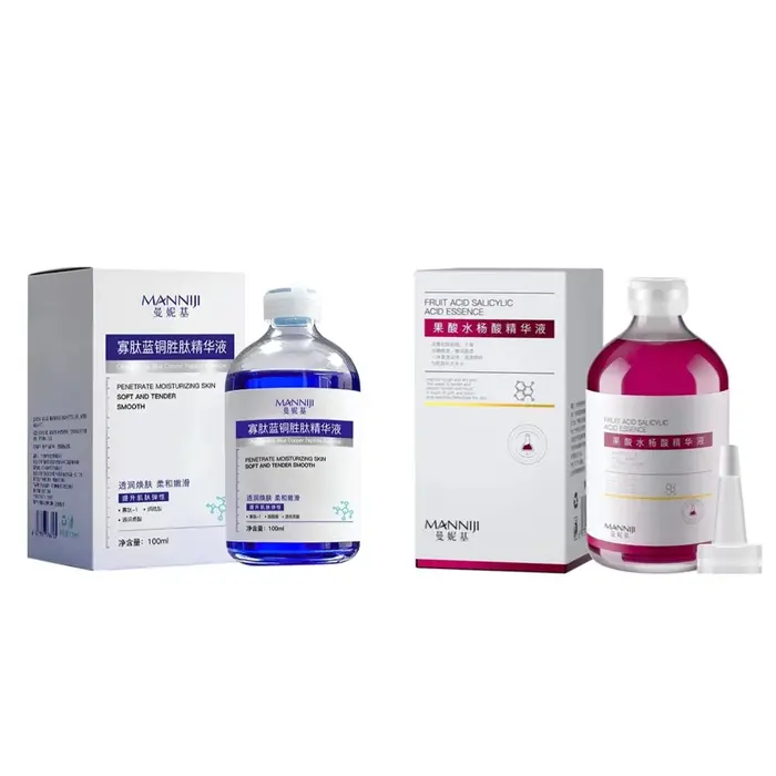 Essence raffermissante au cuivre et aux peptides bleus et rouges
