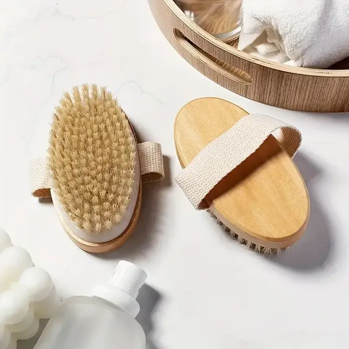 Brosse pour le corps sec à poils naturels