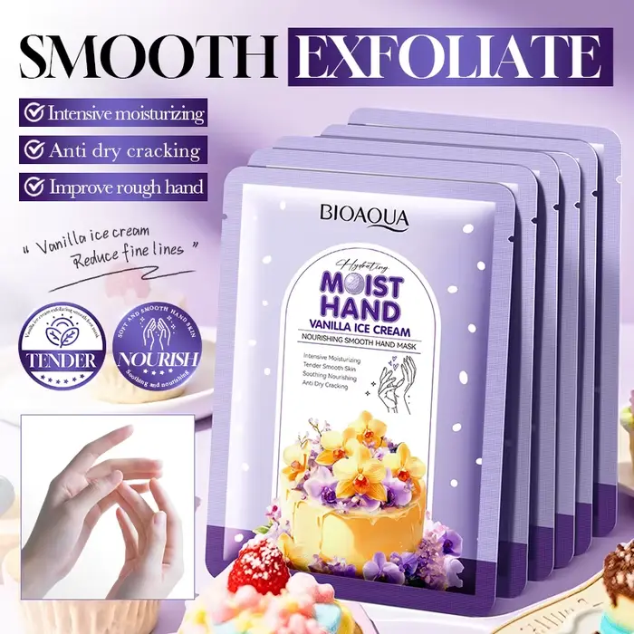 5 paires BIOAQUA masque pour les mains hydratant blanchissant anti-âge Anti-rides exfoliant gants
