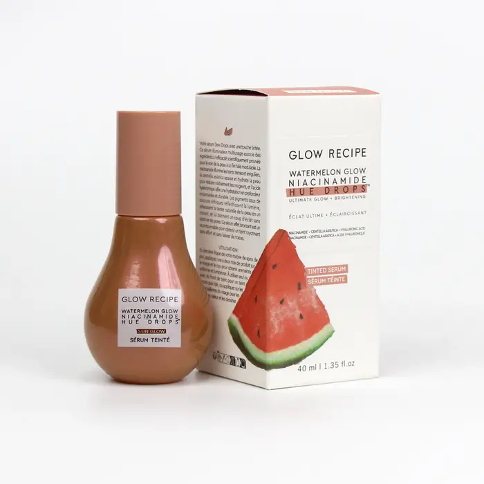 Glow Recette Hue Drops Sérum teinté pour le visage - Gouttes bronzantes pour éclaircir et hydrater s