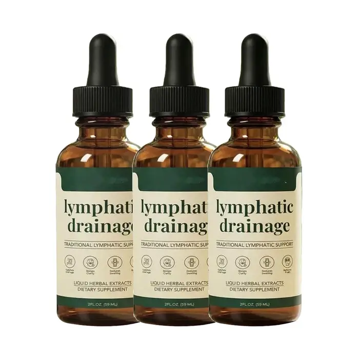 Gouttes de drainage lymphatique 59 ml – Formule naturelle à base de plantes pour l'élimination des toxines, le soulagement des gonflements et le soutien lymphatique – Soin liquide doux